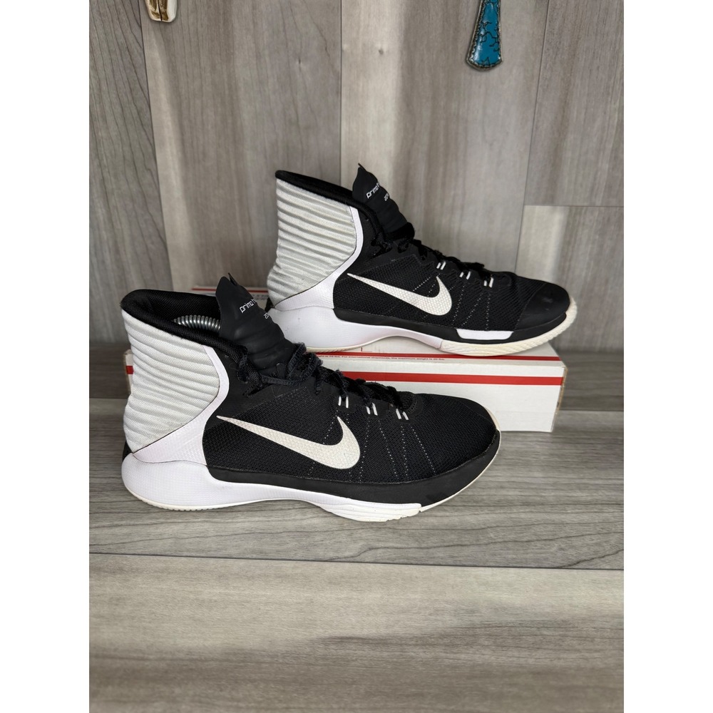 Nike Prime Hype DF 2016 Basketball Men Size 8 Black Good High Top 844792-001